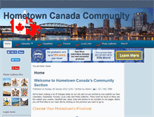 Tablet Screenshot of hometowncanada.com